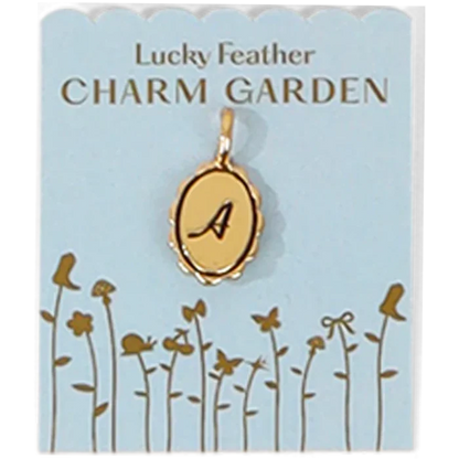 Charm Garden - Gold Scalloped Initial Charm