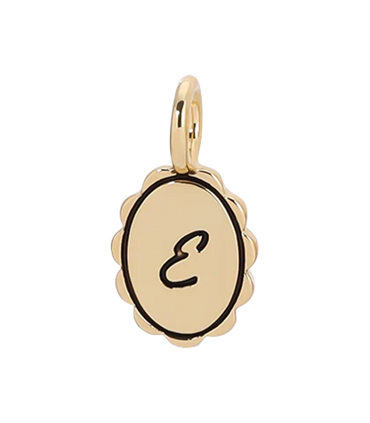 Charm Garden - Gold Scalloped Initial Charm