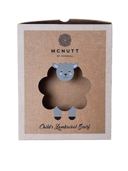 McNutt Of Donegal - Children's Scarf - Lambswool - Raspberry Rose - Packaging
