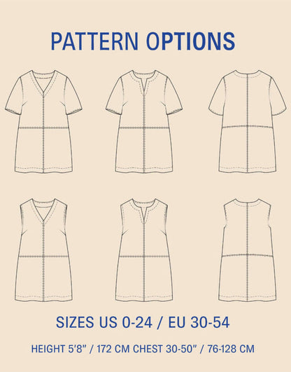 City Dress Sewing Pattern, Wardrobe by Me