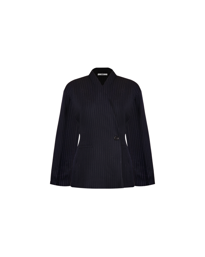 COCO BLAZER NAVY PINSTRIPE