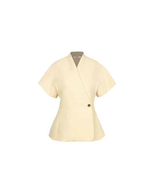 COCO SHORT SLEEVE BLAZER BUTTER