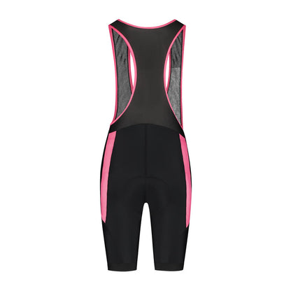 Rogelli Core korte fietsbroek dames zwart en roze achterkant.