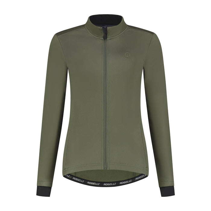 Rogelli Core fietsjack dames groen voorkant.