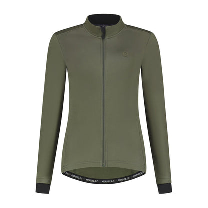 Rogelli Core fietsjack dames groen voorkant.