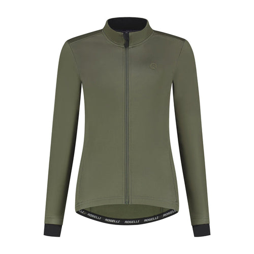 Rogelli Core fietsjack dames groen voorkant.
