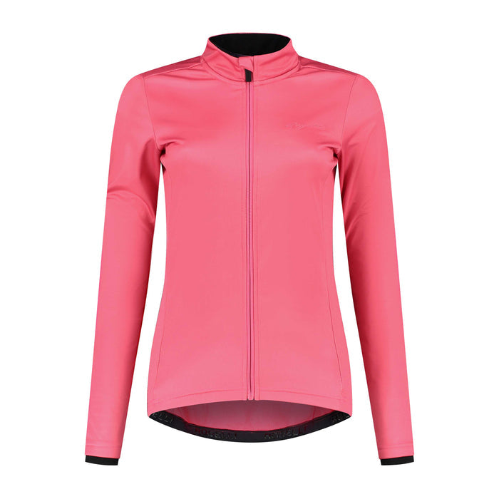 Rogelli Core fietsjack dames roze voorkant.