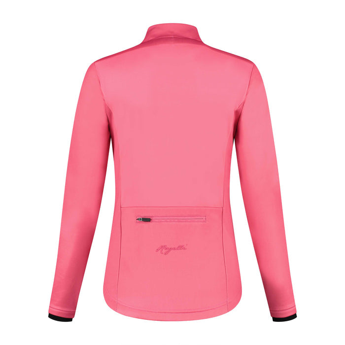 Rogelli Core fietsjack dames roze achterkant.