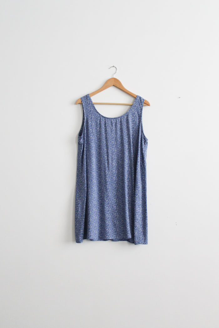 cornflower shift dress