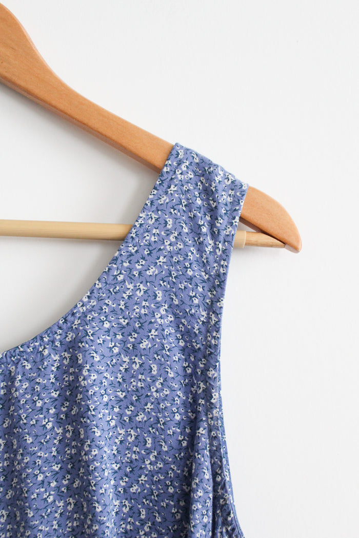 cornflower shift dress