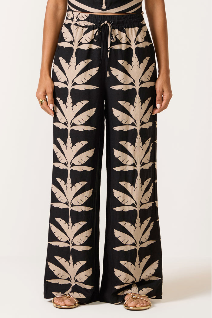 Dani Wide Leg Linen Pant