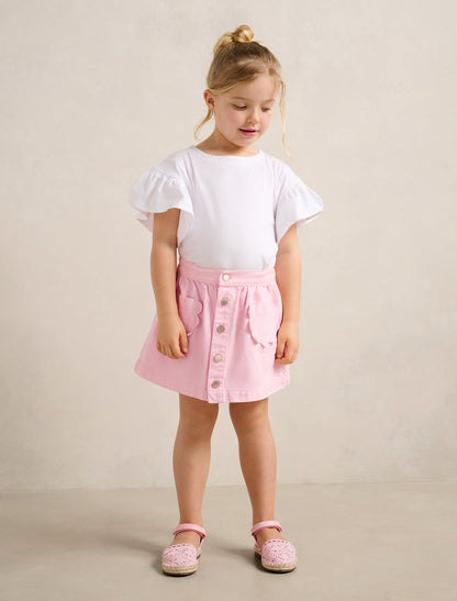 Darcie Girls Button-Down Skirt Forever New