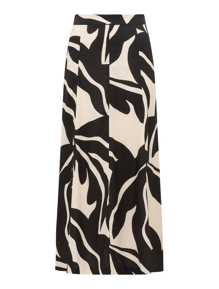 Darcy Printed Seamed Skirt Forever New