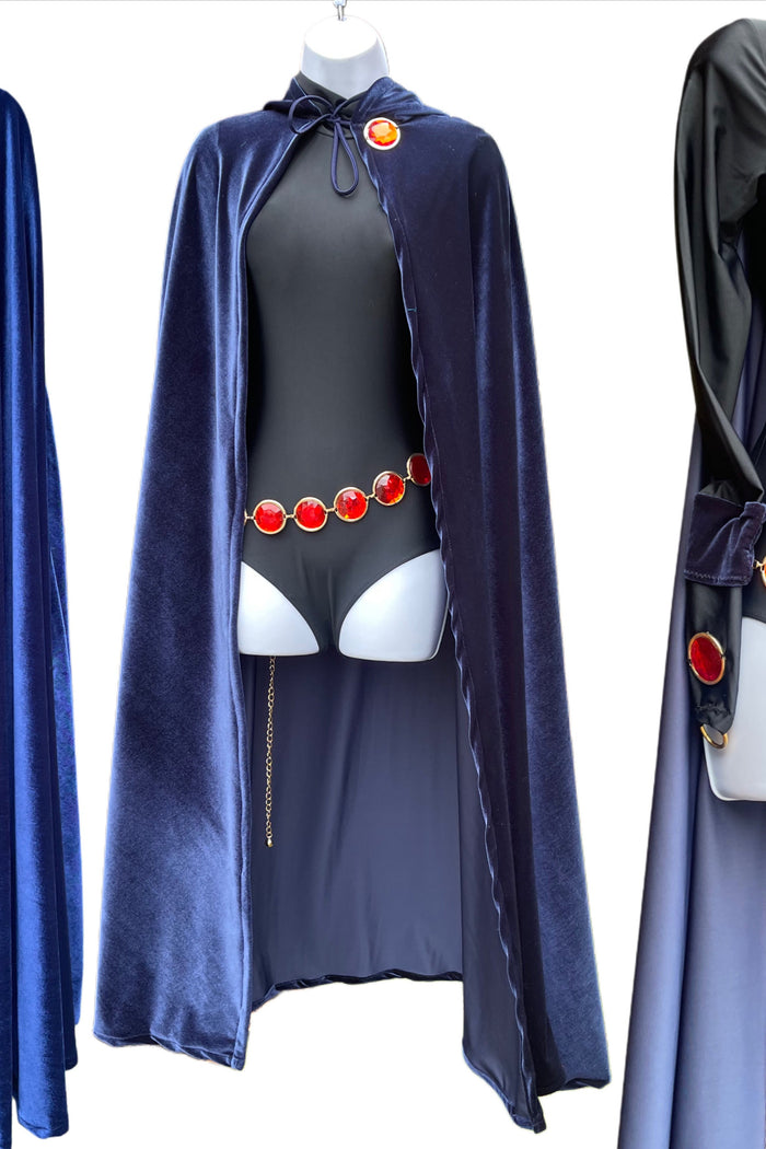 Dark Mystic Purple Sorceress Bodysuit and Cape Dance Festival Cosplay Costume