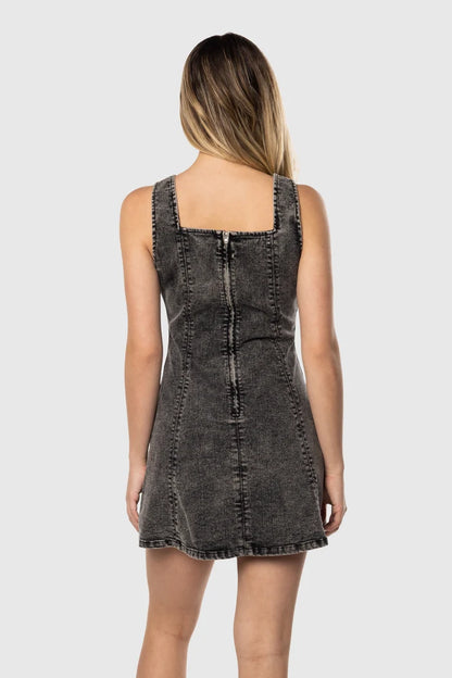 Denim Tank Dress Dresses & Rompers - Detail
