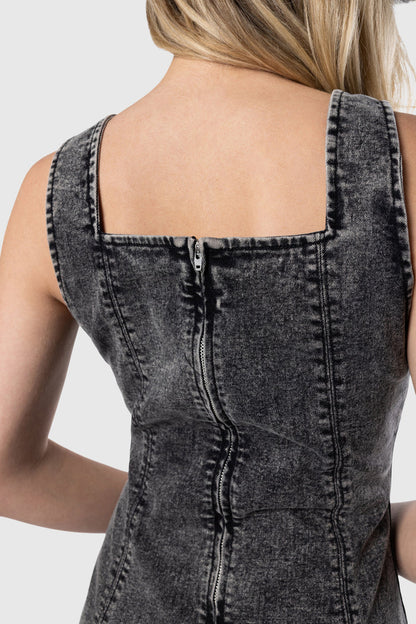 Denim Tank Dress Dresses & Rompers - Side