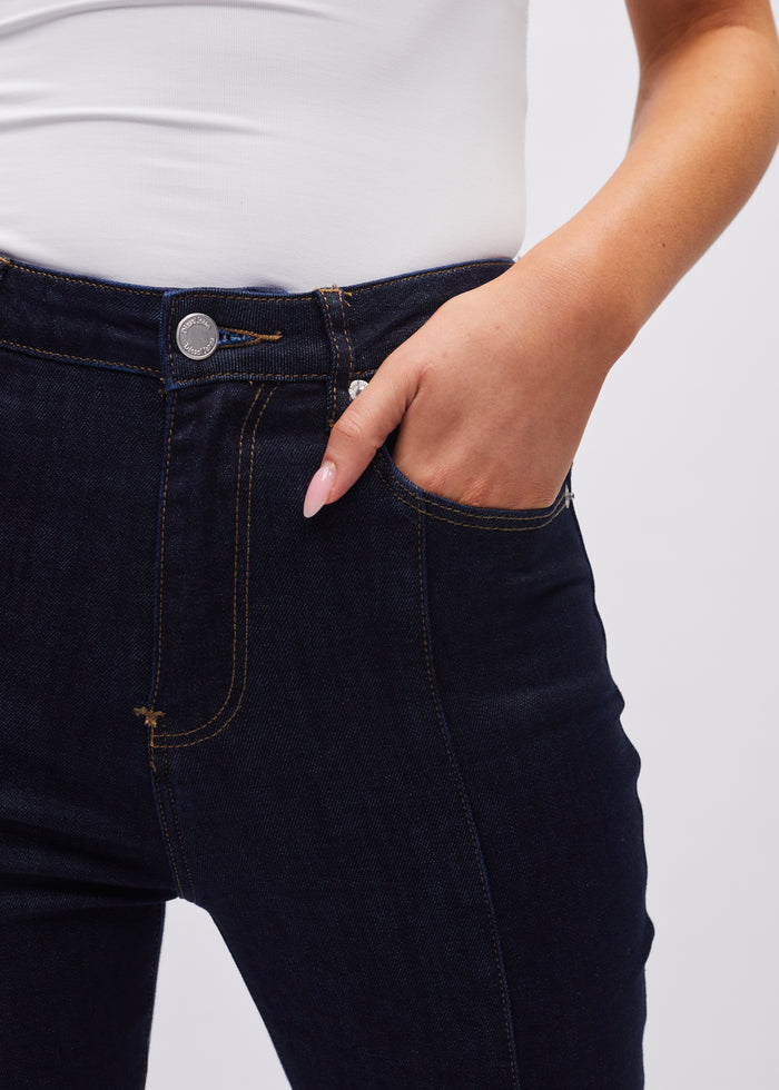 Drew Flare Indigo Raw