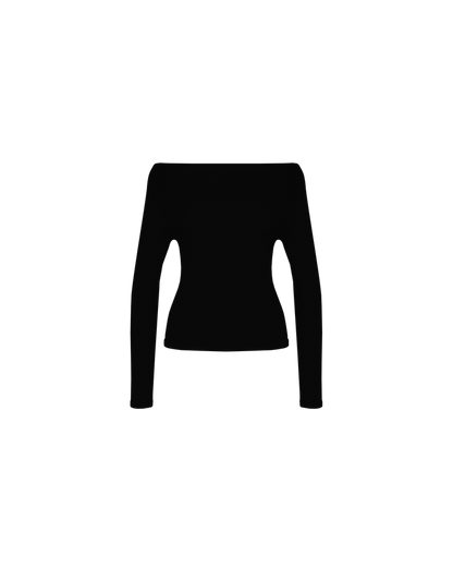 EMMA KNIT LONG SLEEVE BLACK