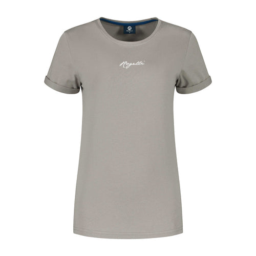 Rogelli Casual Enjoy Life t-shirt korte mouwen dames beige voorkant.
