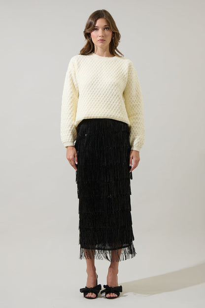 Estery Sequin Maxi Skirt