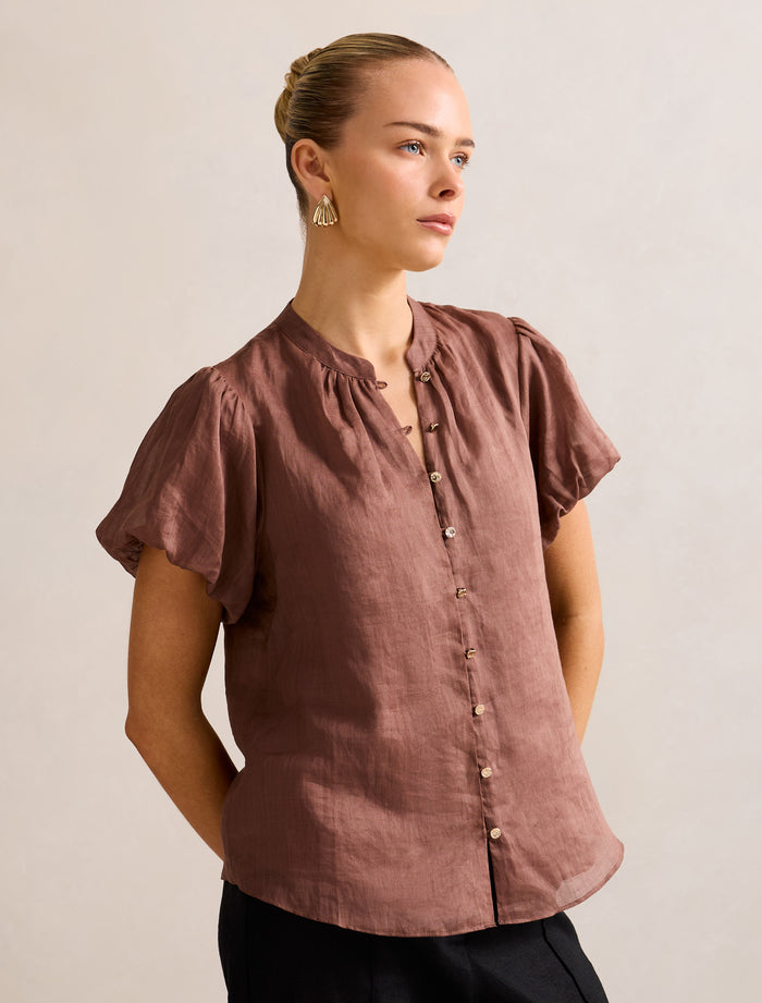 Everly Puff Sleeve Blouse Forever New