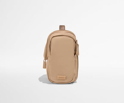 Featherlight Hanging Travel Vanity in Camel Brown