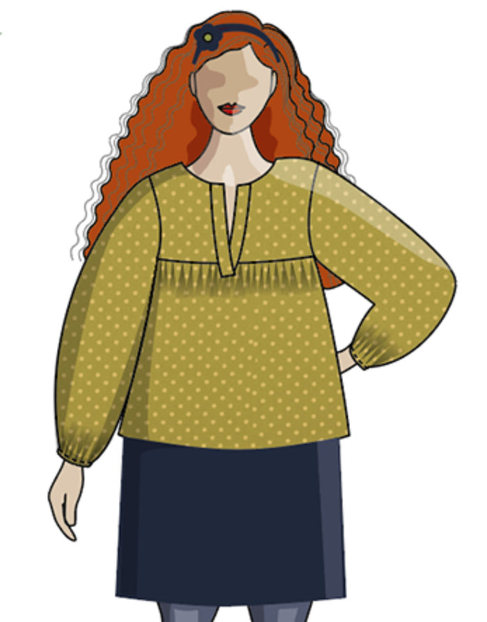 Felis Blouse Paper Sewing Pattern, Sew Different