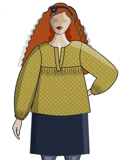 Felis Blouse Paper Sewing Pattern, Sew Different