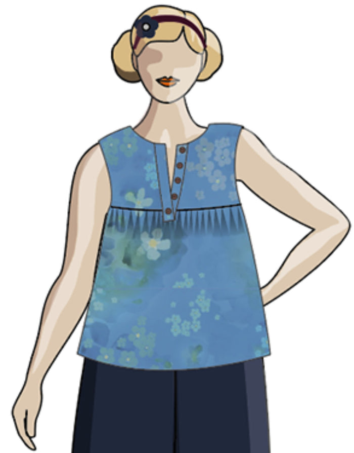 Felis Blouse Paper Sewing Pattern, Sew Different