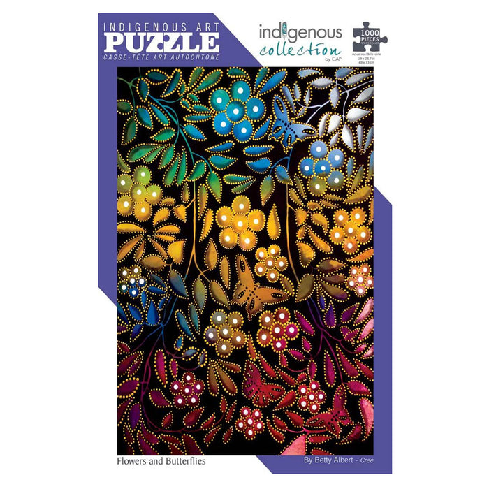 Flowers and Butterflies - 1000 Piece Jigsaw Puzzle