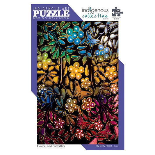 Flowers and Butterflies - 1000 Piece Jigsaw Puzzle