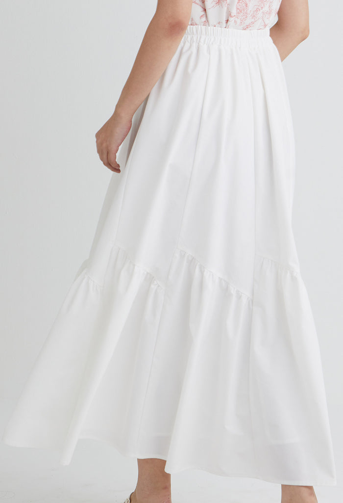 Flowy Ruffle Maxi Skirt