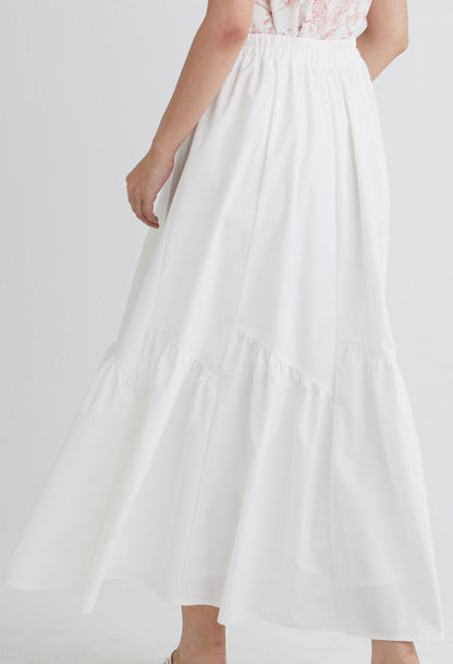 Flowy Ruffle Maxi Skirt