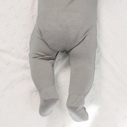 Footie Pajamas, Merino Wool, Dove