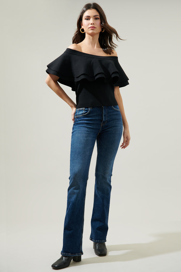 Genoa Kaila Off the Shoulder Sweater Top