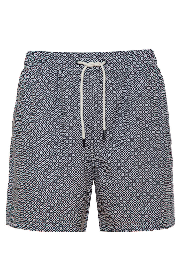 Geometric Pattern Swim Shorts