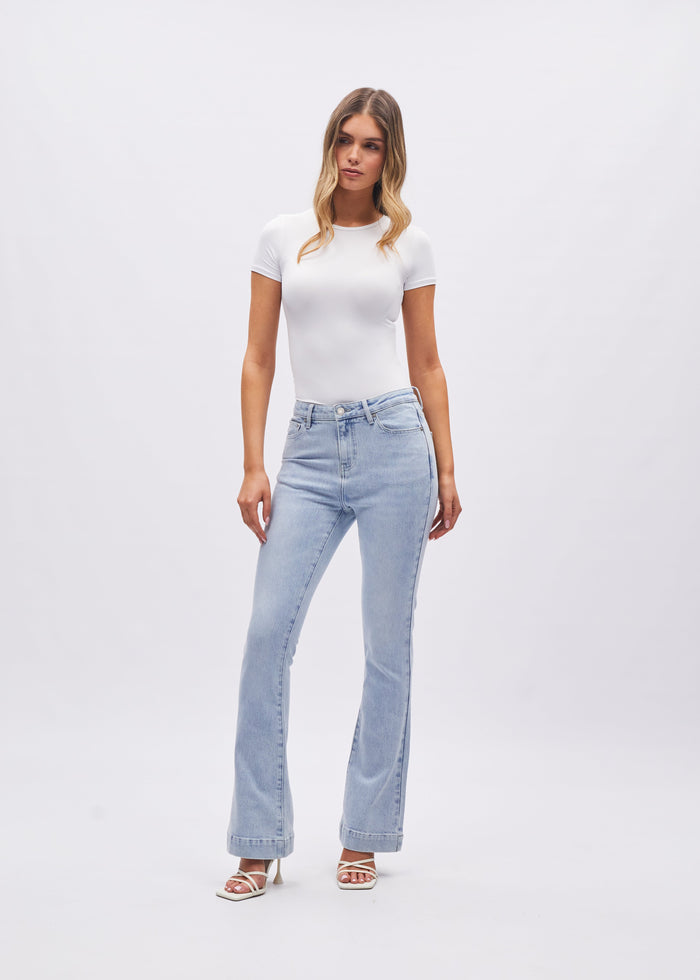 Gina Hr Bootleg Frosted Blue