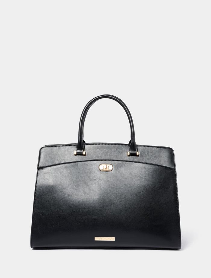 Gracie Lock Laptop Tote Bag 0 Black Forever New