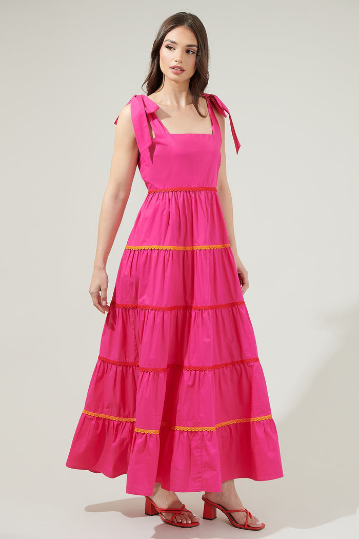 Hannah Hall Tiered Maxi Dress