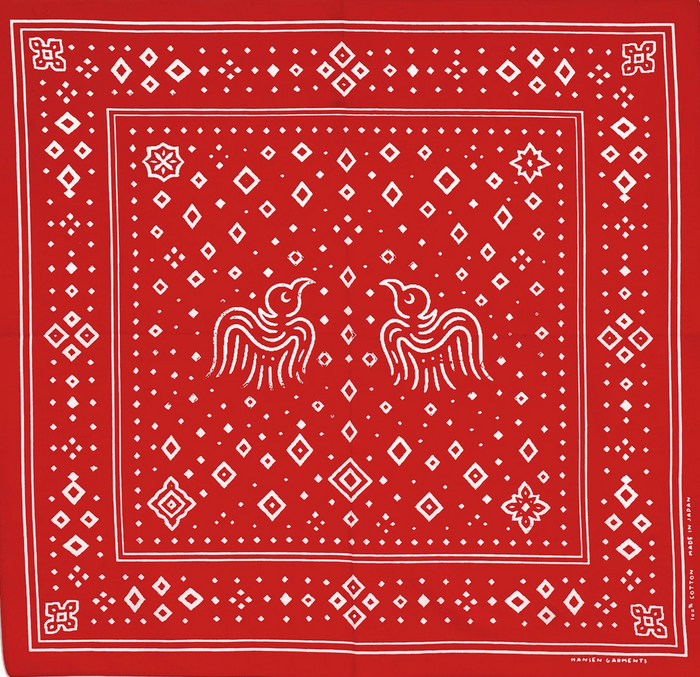 HANSEN Hugin & Munin Bandana - Red
