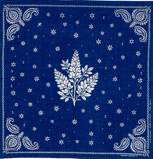 HANSEN Parsleyfera Bandana - Indigo