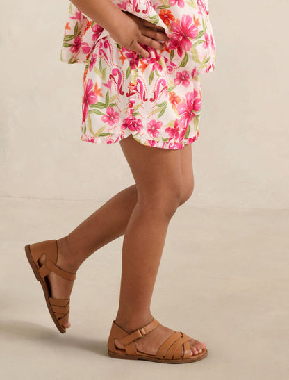 Hazel Girls Ruffle Paperbag Short Forever New