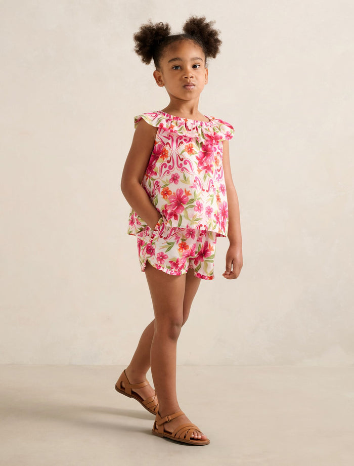 Hazel Girls Ruffle Paperbag Short Forever New