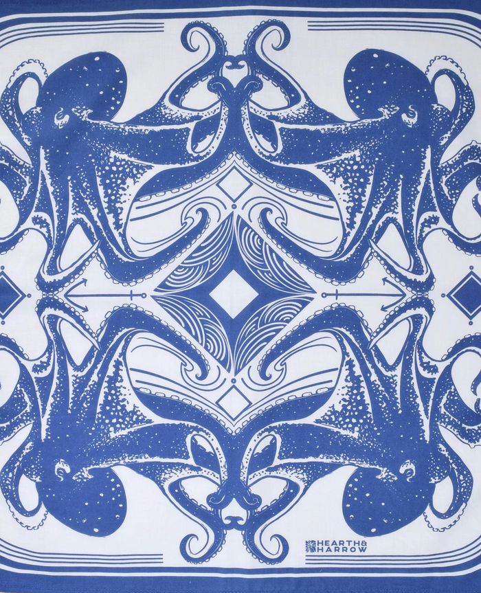 Hearth & Harrow Octopus Bandana - Blue