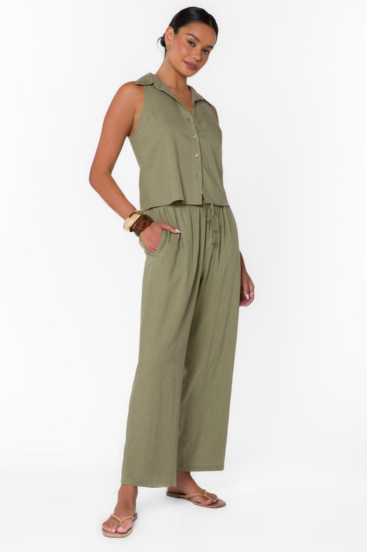 Hensley Olive Pants