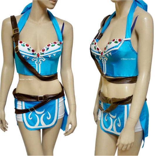 Hero Link Bustier and Skirt Cosplay Costume