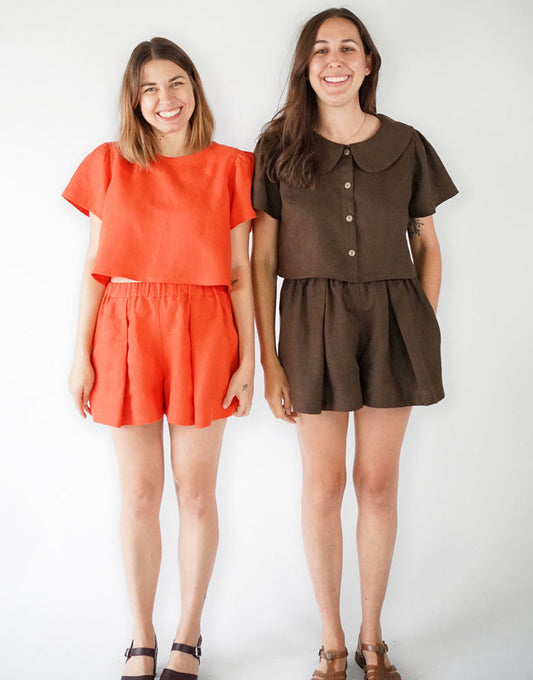 High Tide Top and Shorts PDF Immediate Download Sewing Pattern, Matchy Matchy Sewing Club