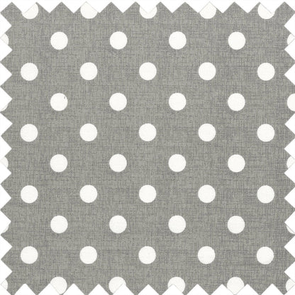 Hobby Gift: Sewing Box (S): Square: Grey Linen Polka Dot: Item size: (d/w/h) 20 x 20 x 11cm.