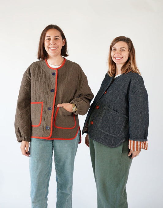 Homebody Quilted Jacket PDF Immediate Download Sewing Pattern, Matchy Matchy Sewing Club
