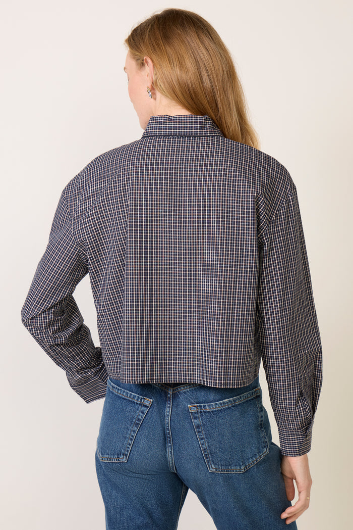 Honey Boxy Tie Neck Button Down
